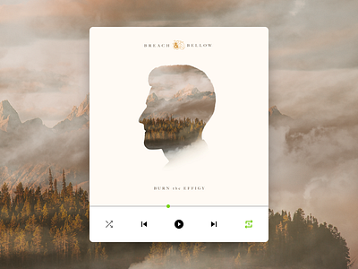 B&B Album Cover Final album album art album artwork album cover album cover design ampersand bellow breach breach and bellow burn the effigy clouds composite cover mountains music music player music ui record record cover