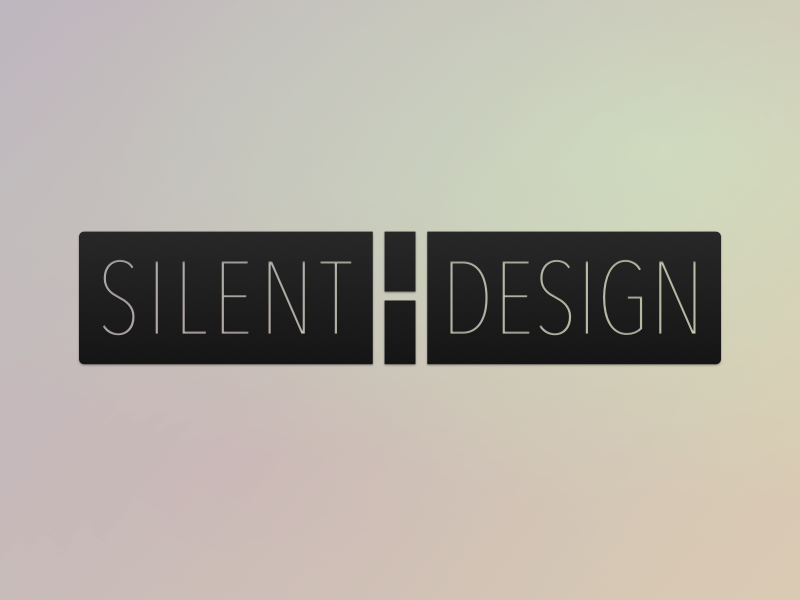Silent H Design - Logo logo typography