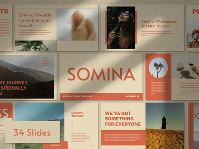 SOMINA Google Slides Presentation branding design download google slides graphic design layout presentation template typography
