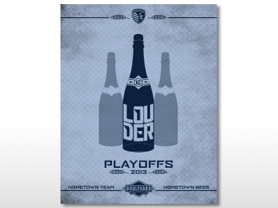 Sporting KC/Boulevard Beer playoff canvas print