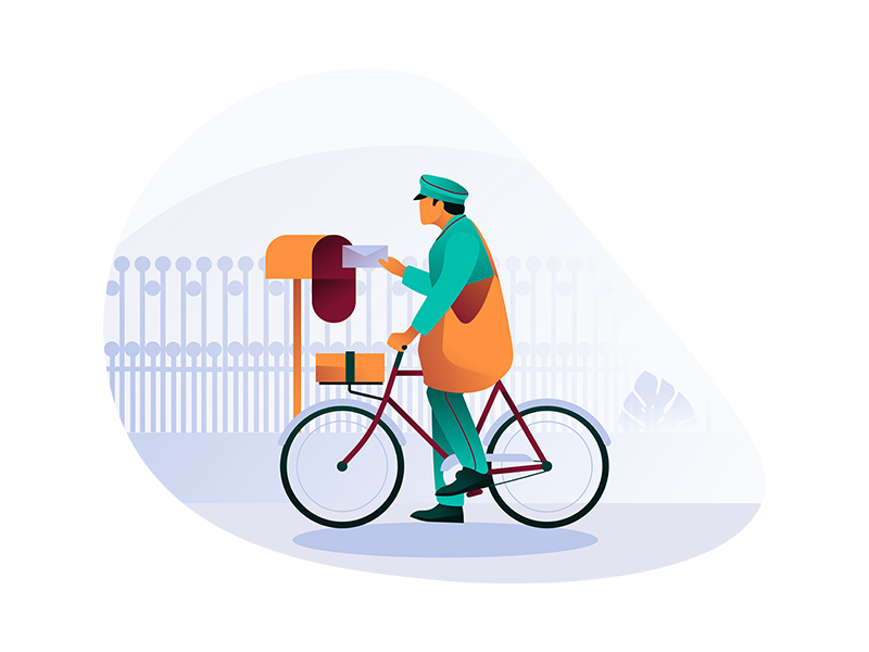 Mailbook empty state web ux ui typography minimalism interface illustration editorial design character brand animation