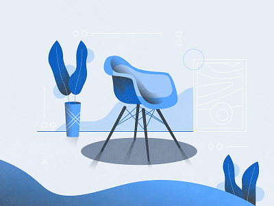 Chair animation art brand branding chair character design download flat graphic icon icons illustration minimal simple texture ui ux vector web