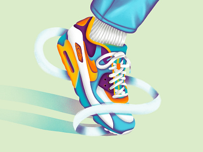 AirMax 90 airmax animation art character design download flat graphic icon icons illustration minimal nike simple texture typography ui ux vector web