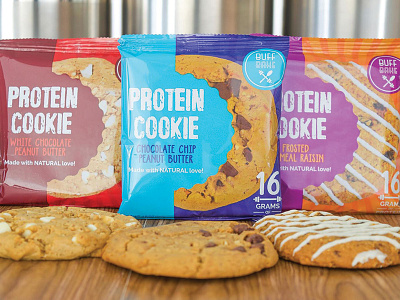 Buff Bake Cookie Packaging branding buff bake cookie cookies fitness identity