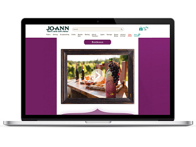 Jo-Ann Fabrics - Bordeaux Email Landing Page email landing page ui ux web design website