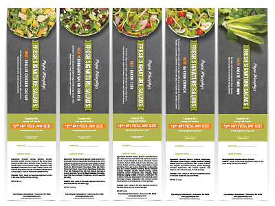 Papa Murphy's Brand Refresh - Salads art direction labels layout packaging photo art direction photography salad salads