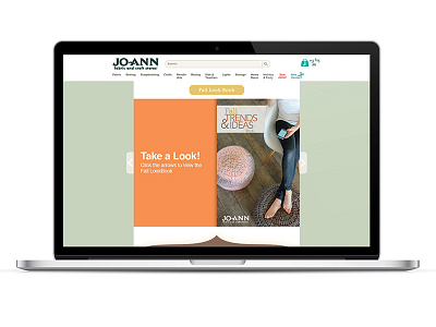 Fall LookBook Landing Page - Jo-Ann Fabrics fall joann fabrics landing page lookbook