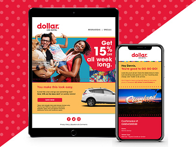 Dollar Car Rental Brand Rejuvenation branding car rental digital dollar rebrand