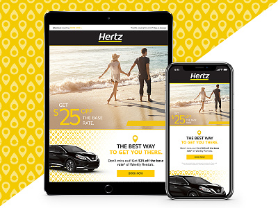 Hertz Car Rental Brand Rejuvenation branding car rental digital hertz rebrand