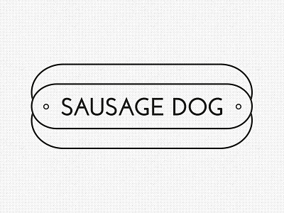 Sausage Dog brand food hotdog identity logo restaurant