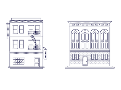 Buildings: Zeitgeist, Regency Ballroom architecture building city illustration lines monochrome