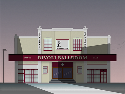 Rivoli Ballroom architecture building illustration light london