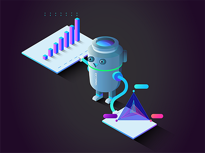 monitor robot character data robot