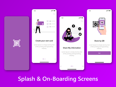 splash & On-Boarding UI Screens