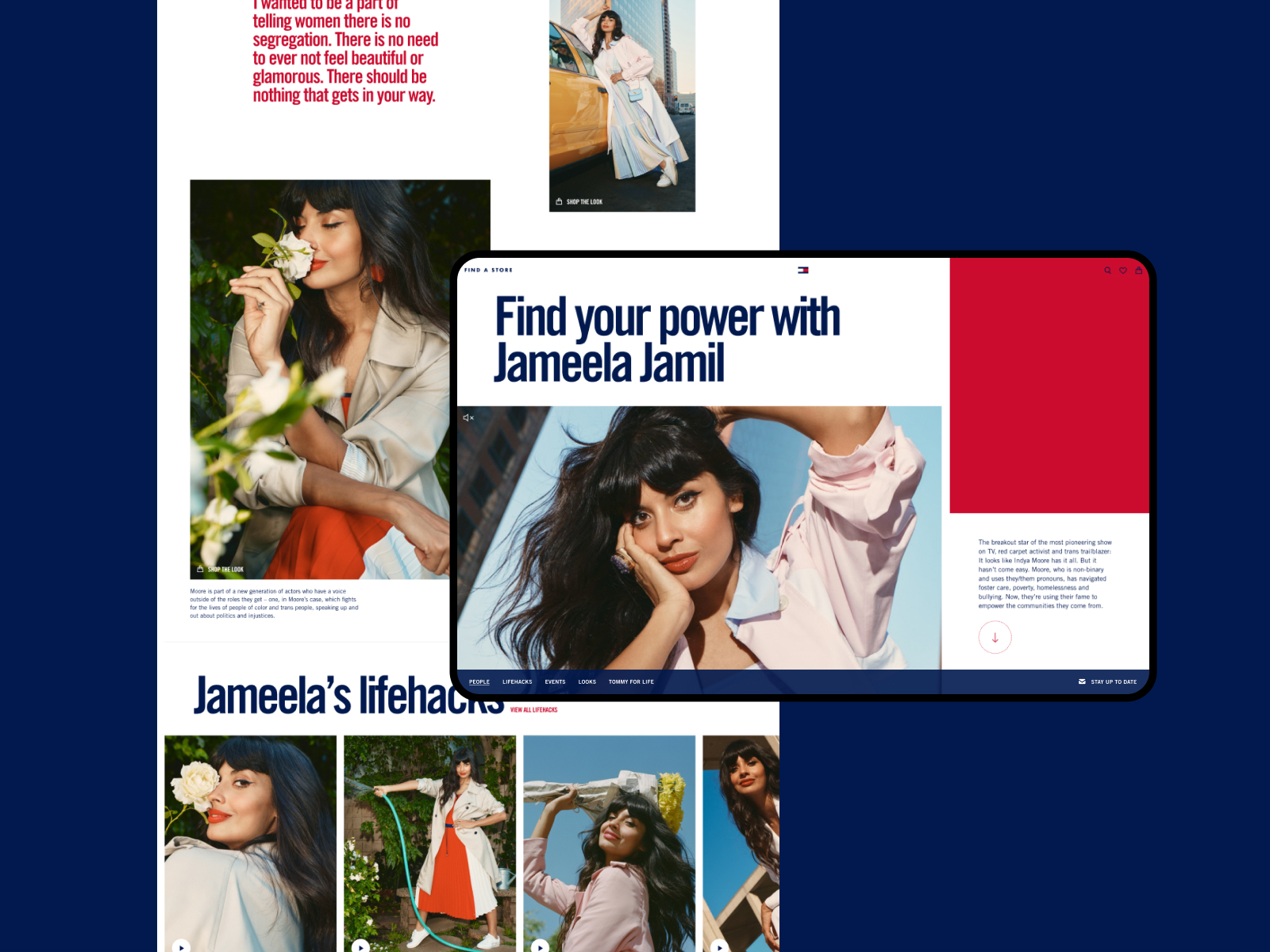 Tommy Hilfiger – Jameela Jamil by Jenny Johannesson for Nolie on Dribbble