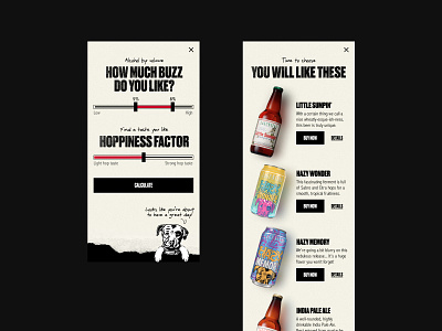 Lagnitas – Beer Quiz alcohol beer boxes brewer dog ecommerce grunge handwriting hippie illustration ipa mobile oldschool paper quiz responsive shop silly textures website