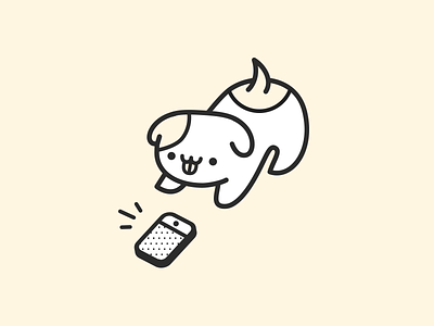 Hello, this is dog cute dog health icon pet phone puppy smartphone sticker vet veterinarian voice