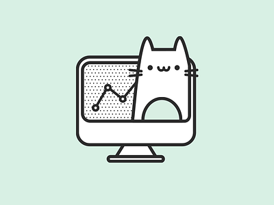 Cat Facts cat computer cute display health icon kitten pet screen sticker vet veterinarian