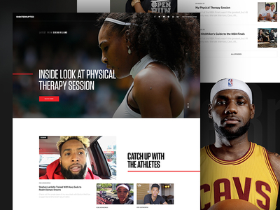 Uninterrupted – Homepage basketball boxes contrast desktop landingpage lebron platform play sport tungsten video website