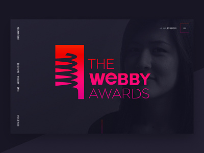 Vote for me in the Webbys! award gradient peoples choice please portfolio promotion shameless webby website