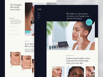 Atolla – Full Homepage art direction beauty ecommerce grid health kickstarter platform product science skincare startup website