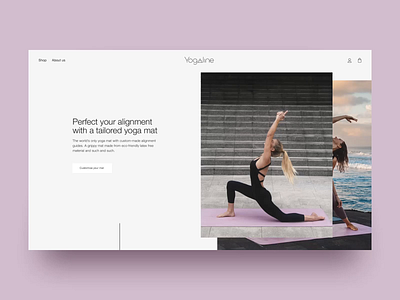 Yogaline homepage bali boxes custom dtc grid helvetica homepage lifestyle marketing shopfiy sport yoga