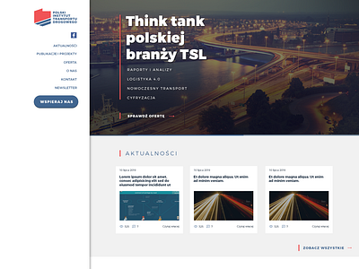 Website of a Polish Transport Institute