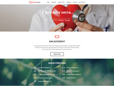 Cardiologist website design graphic design ui web