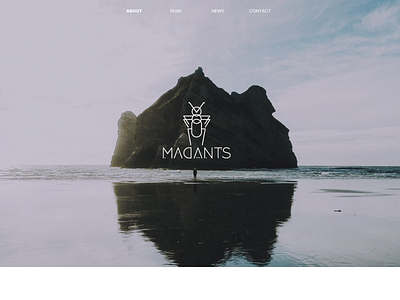 Madants, website design for a film production company