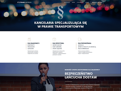 Website for a transport oriented Law Firm design graphic design ui web