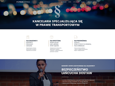 Website for a transport oriented Law Firm