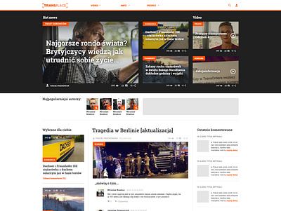 Website theme of an online newsroom design graphic design ui web