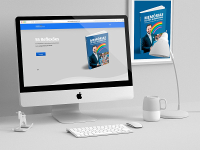 Book Promotion Website book design landing webdesign