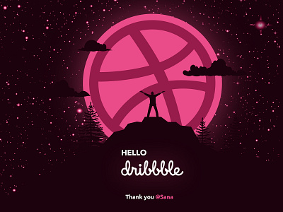 First Shot deisgn dribbble dribbble ball dribbble best shot dribbble debut hello dribbble minimalistic shot shots