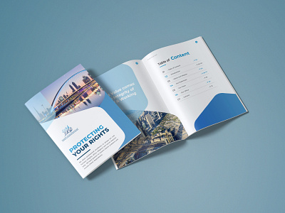 Company Profile - Law Firm branding brochure company profile graphic design justice law firm mock up
