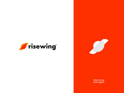 Risewing logo design for an online skill development community