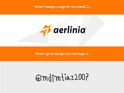 Why designers are not good in creating their own logo? branding broken campaign design designer dribbble event failure fun post fun shot logo process sadness wrecked workflow