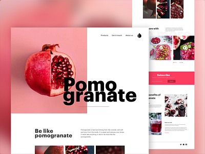 Website design - Pomogranate