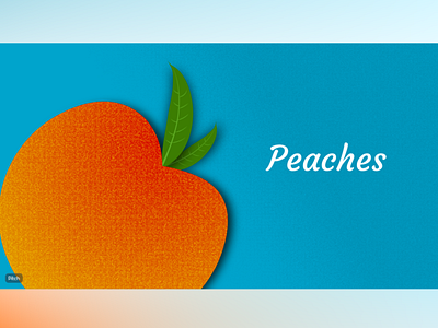 Peaches pitch pitch deck presentation svg vectors