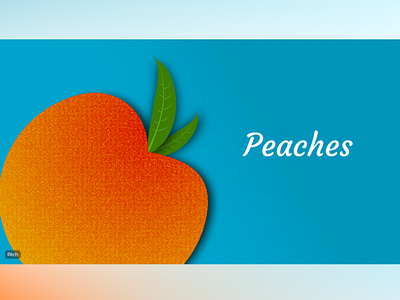 Peaches pitch pitch deck presentation svg vectors