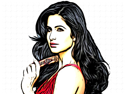 Katrina kaif oil paint actress black cartoon ceo illustration katrina oil paint vector white