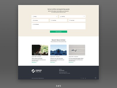 Convey Online. Landing Page - #UI #webdesign