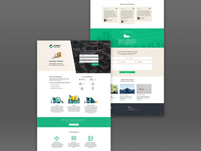 Convey Online. Landing Page - #UI #webdesign australia damontana design digital design landing page ui web design