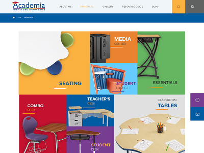 Academia Homepage australia damontana ui web design