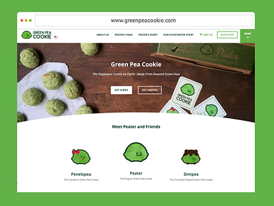 Green Pea Cookie Website