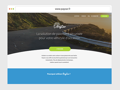 Paycar android app car design interface ios landing page uxui web