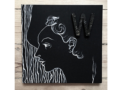 Welum Art Books abstract art book cover design fashion negative space painting portrait welum