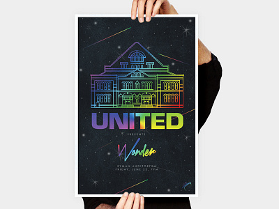 Hillsong at The Ryman architecture color hillsong illustration nashville poster print ryman space typography united wonder