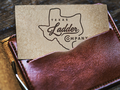 TX Ladder Co branding logo mockup script typography