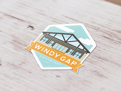 Windy Gap Sticker badge illustration mockup sticker younglife